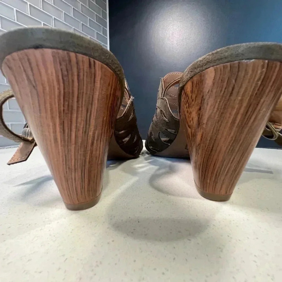 Style & Co Olive Suede Slingback Heels Size 10 - Picture 4 of 16